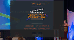 Desktop Screenshot of frontpageproductions.com